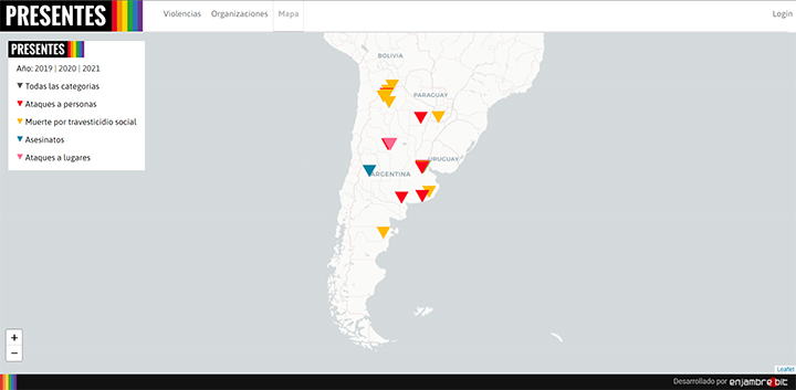 Mapa de violencias LGBT+ — 2